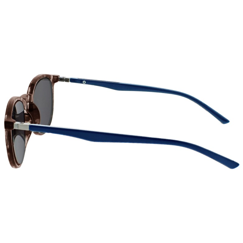 Opulize Met Large Sun Spacer Glasses Brown Tortoiseshell Navy Blue
