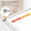 DOLLAR BOSS 24'' x 18'' Magnetic Whiteboard Calendar for wall,