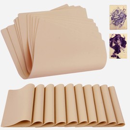 Tattoo Practice Skin Artificial Skin – Pack of 10 Tattoo Skins Fake Skin Practice Double-Sided Use Fake Skins