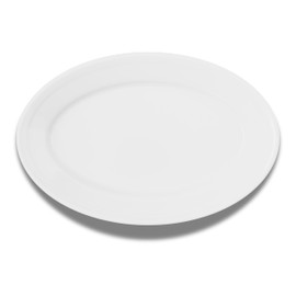 Carlisle FoodService Products Dallas Ware Plastic Oval Platter, Oval Tray, Melamine Platter For Restaurants, 9.25 X 6.25 Inches, Bone
