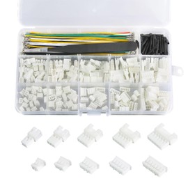 Cermant Jst PH2.0mm Connector and Pre-Crimped Silicone Cables Socket Kit, Total 150pcs PH2.0mm Connectors and 6 Colors 90pcs 22AWG Cable 130mm Wire wiht Tweezers