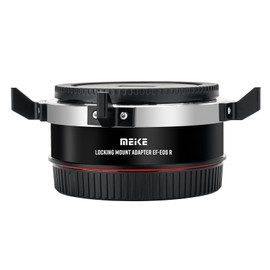 Meike MK-EFTR-AL Auto Focus Locking Lens Mount Adapter for Canon EF Mount Lens to Canon RF Mount Cameras EOS-R EOS-RP R5 R6 R7 R10 C70 and RED Komodo Cameras