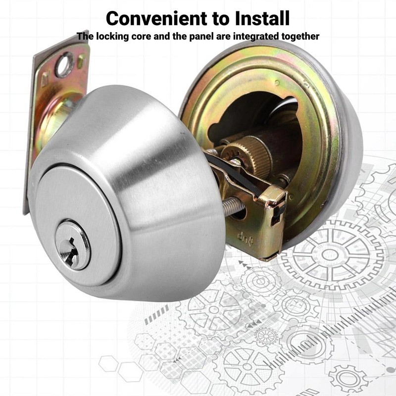 Double Cylinder Lockset, Double Cylinder Lock, Keyed Deadbolt on Both