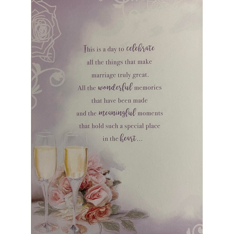 DAUGHTER & SON-IN-LAW Anniversary Card