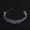 BERYUAN Multi Rhinestone Crystal Headband Teardrop Rhinestone Headband Simple Rhinestone