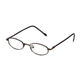 Calabria Flex Plus KIDS 96 Oval Blue Light Blocking Reading Glasses +3.00 Shiny Brown Girls