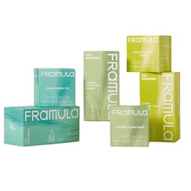 FRAMULA Lufterfrischer - Sarter Set - Auto-Luftfrischer, elektrischer Lufterfrischer, Duft, Duftspender, Raumduft, Diffusor, Nachfüllpack (Car, Zirtone Nachfüllpack)