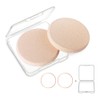 KOOBA - 2 esponjas de maquillaje redondas con 1 estuche