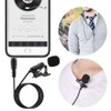 Mini Lapel Mic Clip On Lavalier Microphone 3.5mm for Phones
