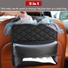 DURASIKO Car Backseat Organizer with Tissue Box,Hanging Car Storage Bag,Car
