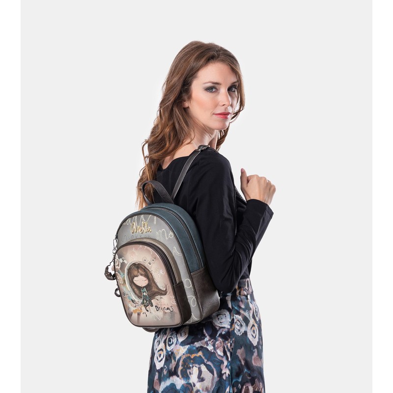 Anekke Real Backpack, Leisure Backpack, Multicoloured, Multicoloured