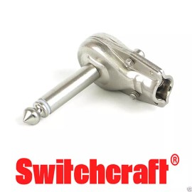 Switchcraft 228 Right Angle Pancake Plug, Nickel - The Original Pancake Plug