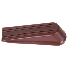 Hardware Essentials 851338 Floor Door Stops Wedges Brown 3" - 2 Pack