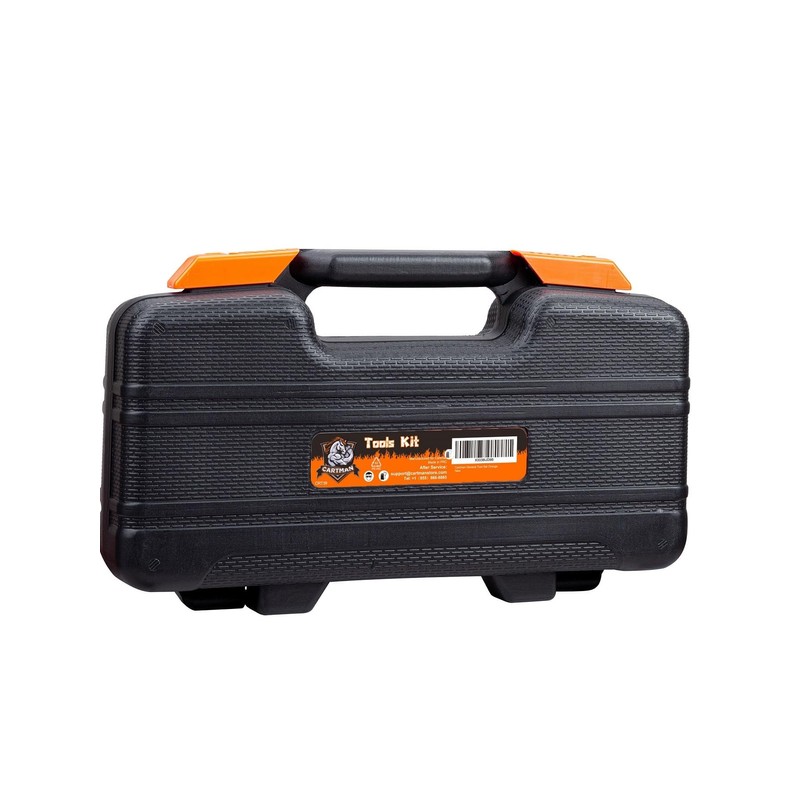 CARTMAN 39-Piece Household Tool Set, Orange Hand Kit With Storage