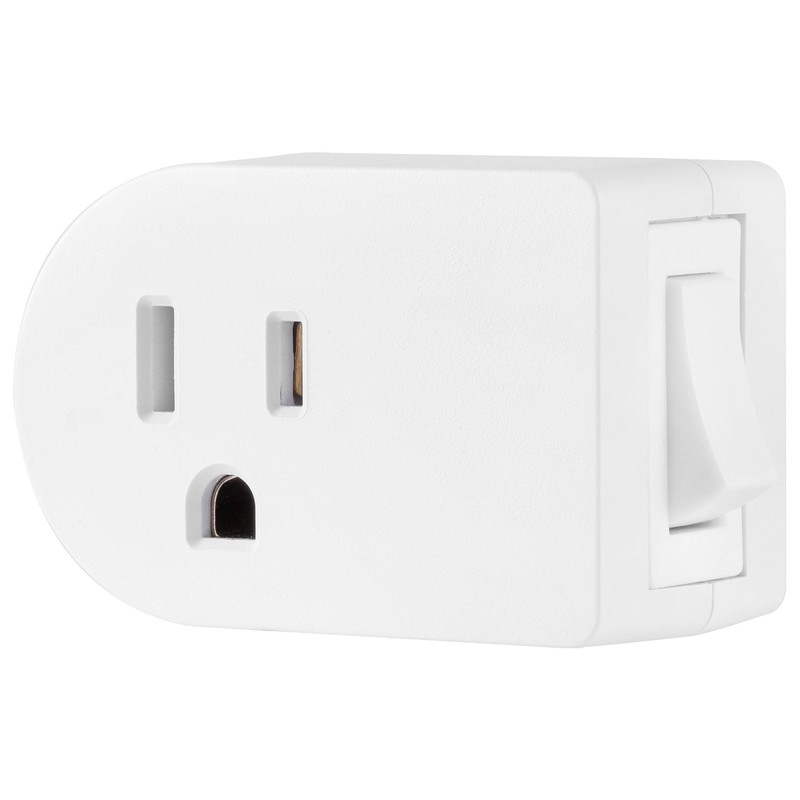 Cordinate Grounded Outlet On/Off Power Switch, 3 Prong, Plug in