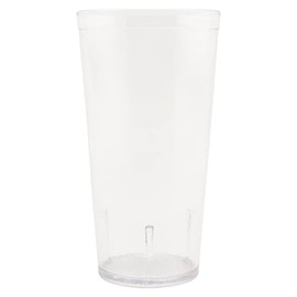 G.E.T. 6632-1-CL-EC Vasos de plástico resistentes para restaurante, 32 onzas, transparentes (juego de 4)