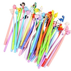 Cartoon Gel Pen for Children, 15 Pieces Funny Gel Pen Set, Awards for Stationery Supplies for Students, for Children's Birthday Party Favours, Party Bags, Children's Birthday Party Bags