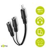 Goobay 50465 3.5 mm Audio Y Cable Adapter, 1x Male