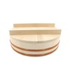 BambooMN 11.8" Hangiri Sushi Oke Rice Mixing Tub with Lid,