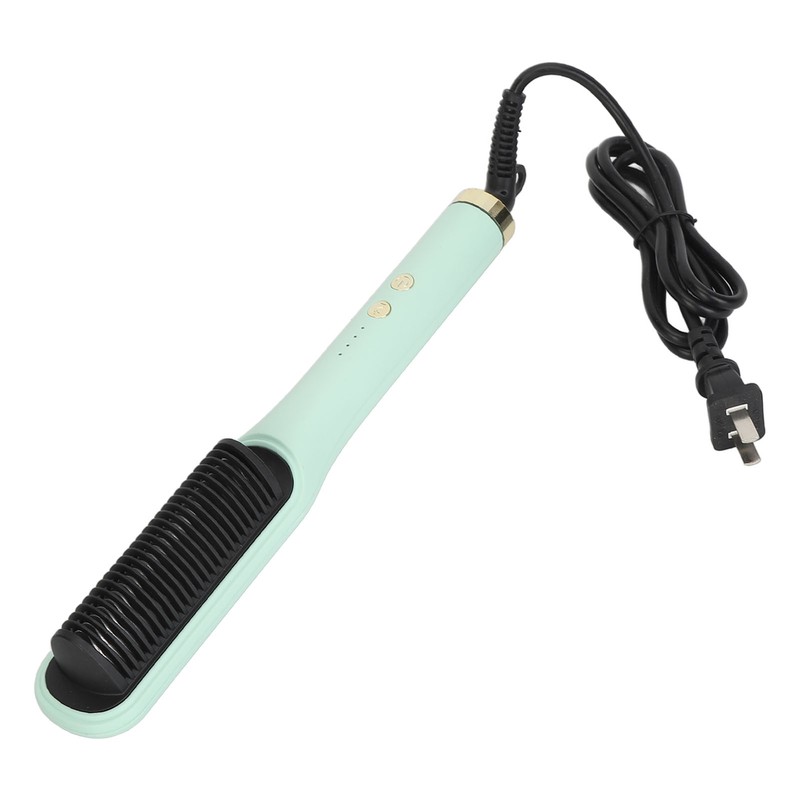 Negative Ion Hair Straightener Styling Comb Adjustable Temperature Straightening Comb