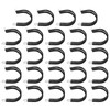 uxcell 24 Pcs 36mm(1-7/16") Cable Clamp, 304 Stainless Steel Rubber