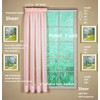 Today's Curtain Emelia Original Voile Panel 72", Rose, 60" W