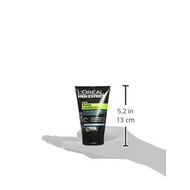 Men Expert Gel Exfoliante Anti-Puntos Negros Pure Charcoal con Carbón Purificante, 100ml