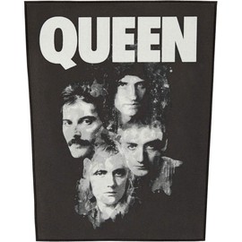 Queen Faces Back Patch Black