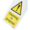 Caledonia Signs 55104 Cleaning in Progress, Door Hanger,80x205 mm