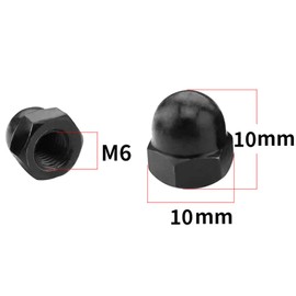 Yesmin 12 Pcs M6 Dome Nut,For Industry,Power,Hardware,Equipment,Etc