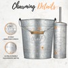Autumn Alley Rustic Farmhouse Bathroom Trash Can and Toilet Brush