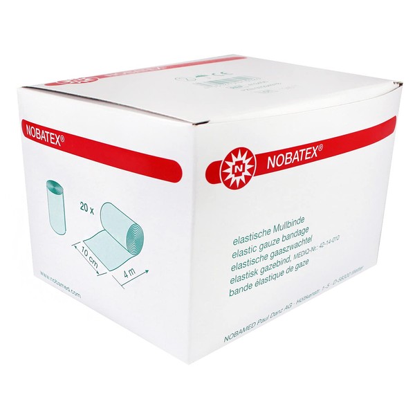 Nobamed Nobatex Elastic Gauze Bandages Pack of 20 (10 cm