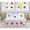 LOKIPA 6 Sheet Autumn Fall Maple Leaves Window Clings Sticker
