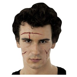 Horror-Shop 3-teiliges Schnittwunden Set als Latexapplikation