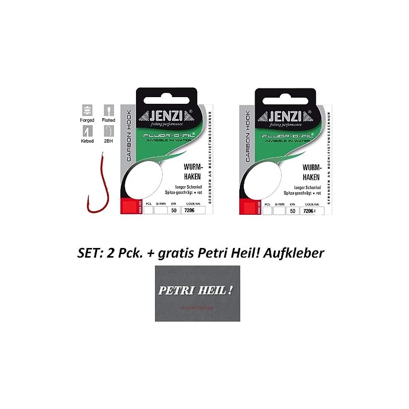 Set of 2 packs of Jenzi Red Tied Fluorine Carbon