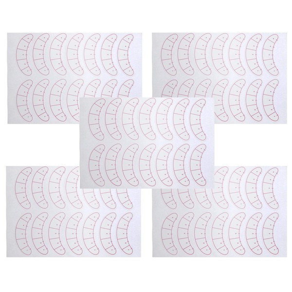Pack of 70 Eyelash Extension Pads, Lash Mapping Stickers, Eye Lash Isolation Positioning Pads for Eyelash Extension Training