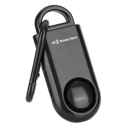 2 Pack Personal Safety Alarm 130db User-Replaceable Battery SOS Emergency Loud Sound Siren Keychain Alert for Women, College Students, Children, Night Runner, Hiking, Camp, Bear Alarm. Black
