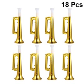 18pcs Plastic Trumpet Noise Maker Kids Megaphone Trumpet Horn Wind Instrument for Kids Toddlers Birthday Party Favor