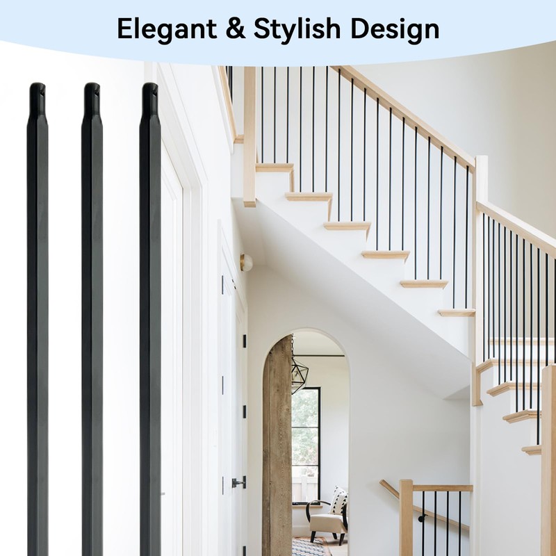 BLCGZHL 20 Pack Balusters for Staircase Interior 44" - 1/2"