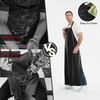 Thicker Rubber Apron, 51.18 x 35.43" Adjustable Apron, Heavy Duty