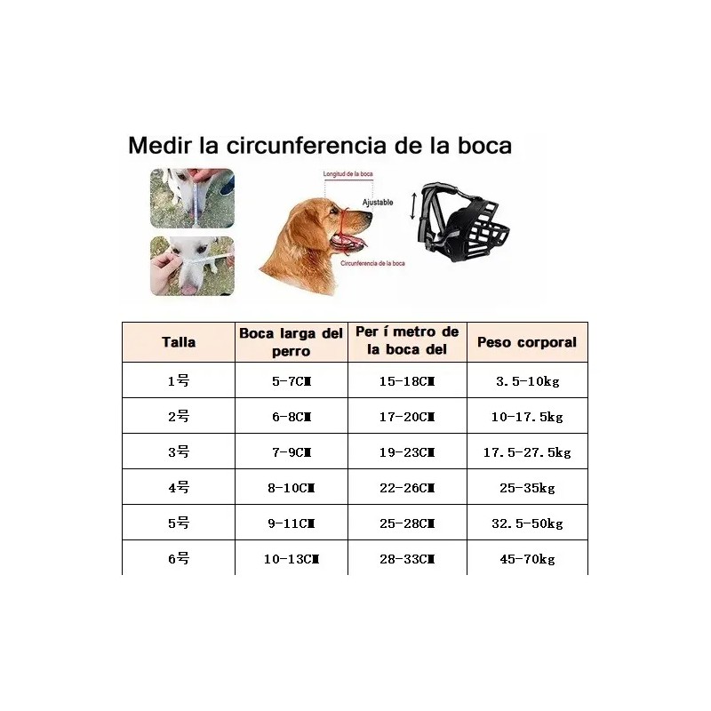 Bozal Para Perro De Entrenamiento Todas Las Tallas