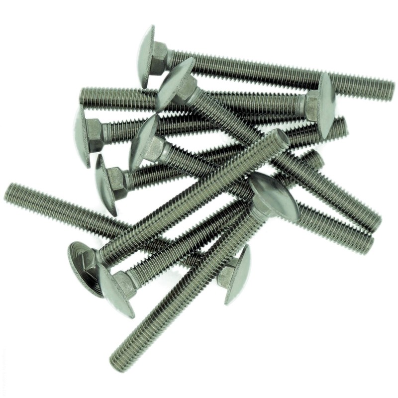 M6 (6mm x 16mm) Cup Square Carriage Bolt (Fully Threaded)