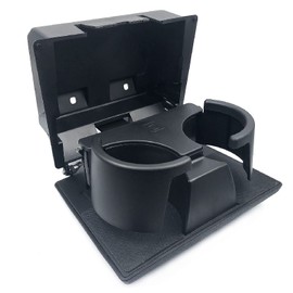 DEVMO Black in-Dash Cup Holder 8C3Z2513562AF 8C3Z-2513562-AF Compatible with F250 F-250 F350 F-350 F450 F-450 F550 Super Duty Truck