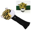Golf Club Head Cover Plush Nylon Cute Tiger Head Protective