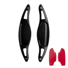 x xotic tech Black CNC Billet Aluminum Paddle Shifter Extensions Interior Shift Cover Decoration Accessories Compatible with 2018-up Kia Stinger (CK)