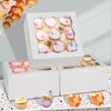 HONGFAPK HONGFAPK Bakery Boxes with Window 50pcs 6x6x3 Inches, Cookie