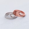 Pura Vida Rose Gold-Plated Kona Wave Stackable Ring - Brass