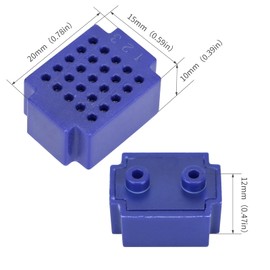 7pcs Mini Breadboard Solderless 25 Tie Points Prototype PCB Bread Board Electronics Kit Plates, ZY-25, 7 Color