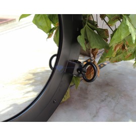 Nagina International Premium Vintage Antique Rustic Polished Aluminium Black Porthole (10 Inches)