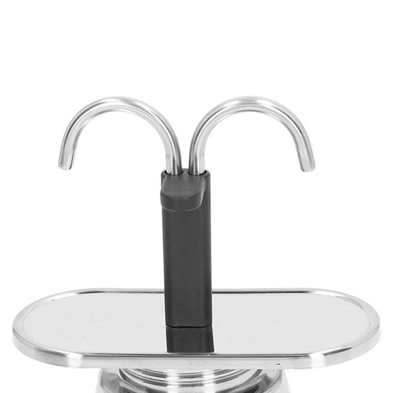 Moka Pot 100ml Dual Pipe Stainless Steel Durable Food Grade